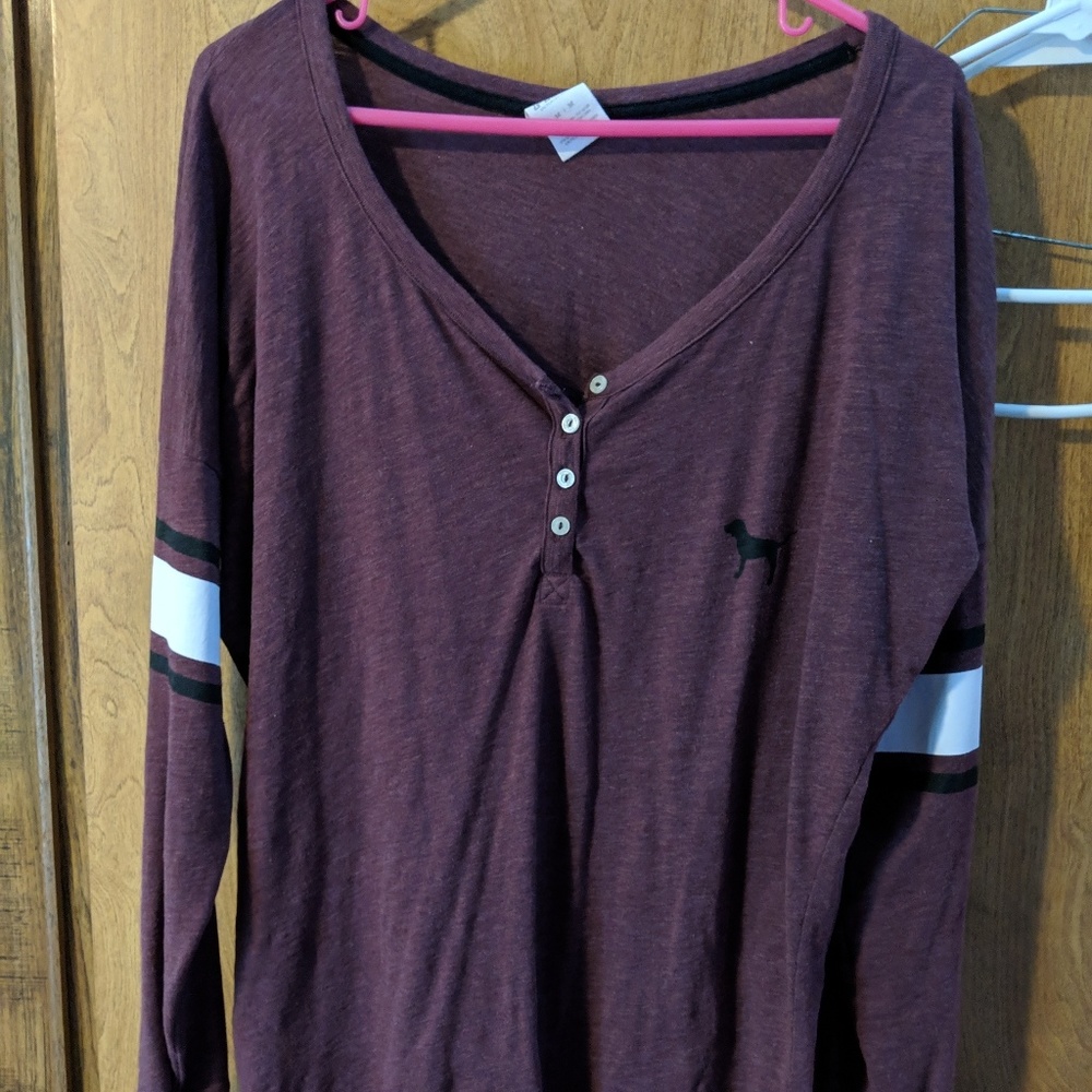 Long sleeve pink shirt